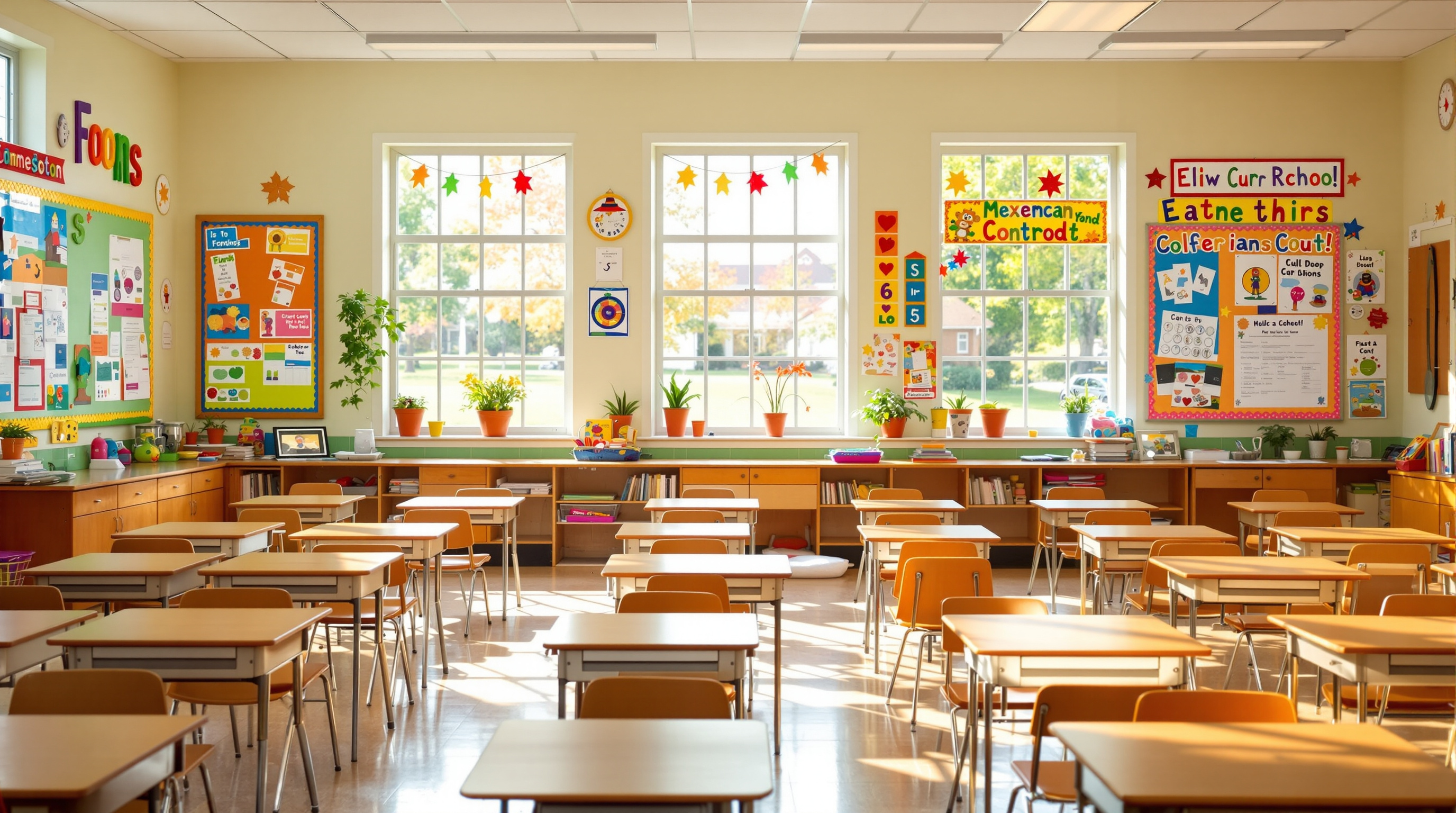 Classroom in a Rice Minnesota area school
